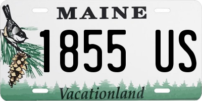 ME license plate 1855US