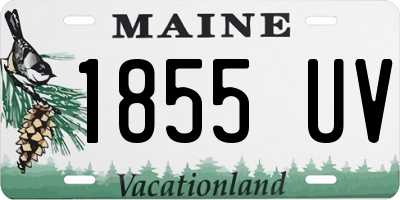 ME license plate 1855UV