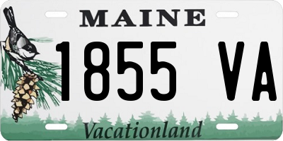 ME license plate 1855VA