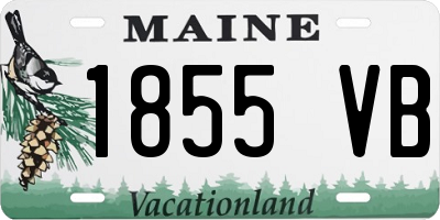 ME license plate 1855VB