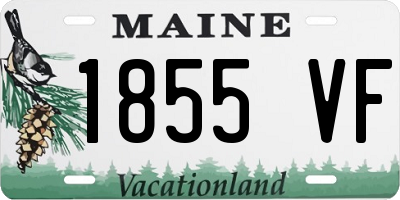 ME license plate 1855VF