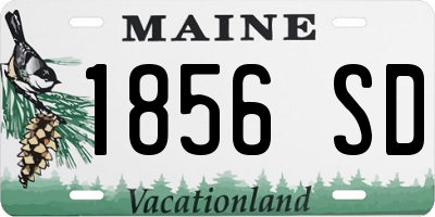 ME license plate 1856SD