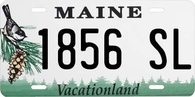 ME license plate 1856SL