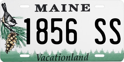 ME license plate 1856SS