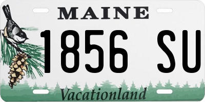 ME license plate 1856SU
