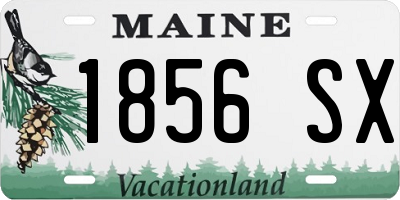ME license plate 1856SX