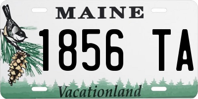 ME license plate 1856TA