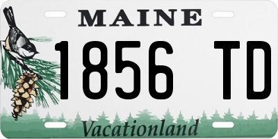 ME license plate 1856TD