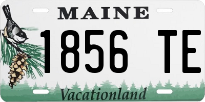 ME license plate 1856TE