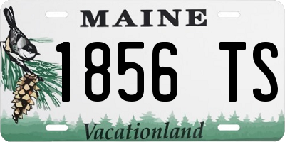 ME license plate 1856TS