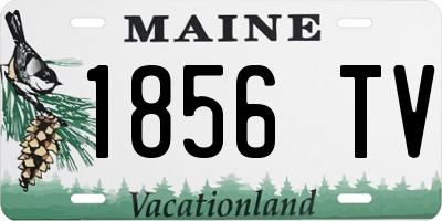 ME license plate 1856TV