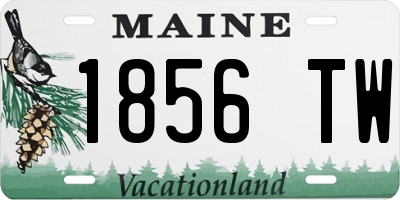 ME license plate 1856TW