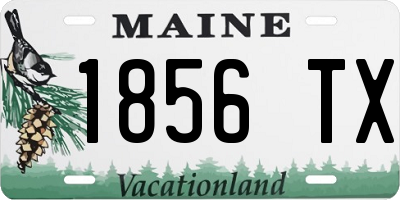 ME license plate 1856TX