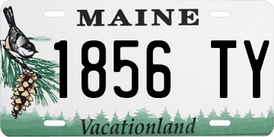 ME license plate 1856TY
