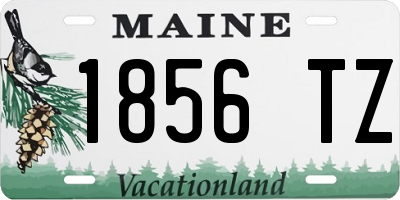 ME license plate 1856TZ