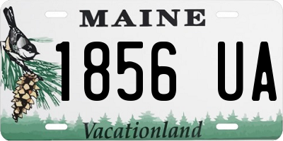 ME license plate 1856UA