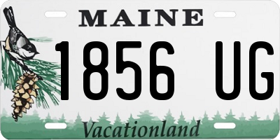 ME license plate 1856UG