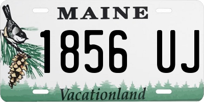 ME license plate 1856UJ