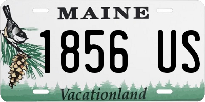 ME license plate 1856US