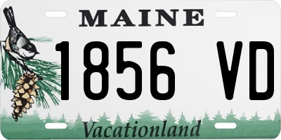 ME license plate 1856VD