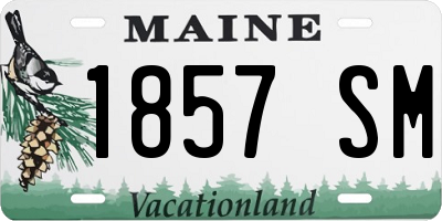 ME license plate 1857SM