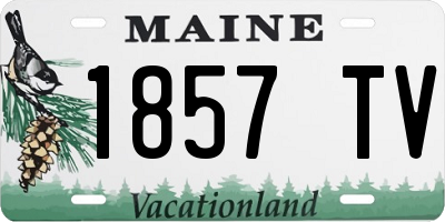 ME license plate 1857TV