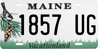 ME license plate 1857UG