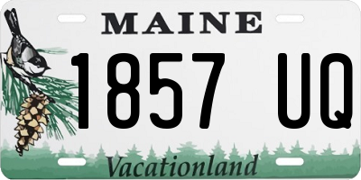 ME license plate 1857UQ