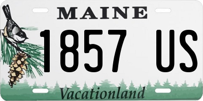 ME license plate 1857US
