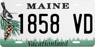 ME license plate 1858VD