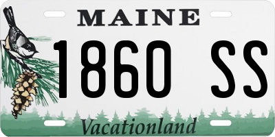 ME license plate 1860SS