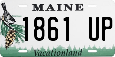 ME license plate 1861UP