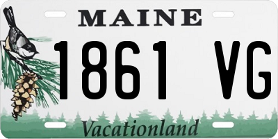 ME license plate 1861VG