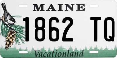ME license plate 1862TQ
