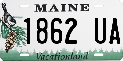ME license plate 1862UA