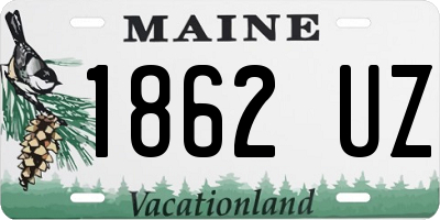 ME license plate 1862UZ