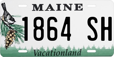 ME license plate 1864SH