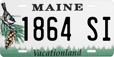 ME license plate 1864SI