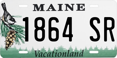 ME license plate 1864SR