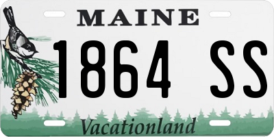 ME license plate 1864SS