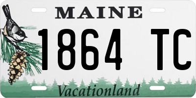 ME license plate 1864TC