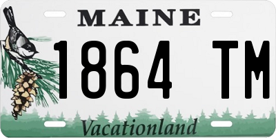 ME license plate 1864TM