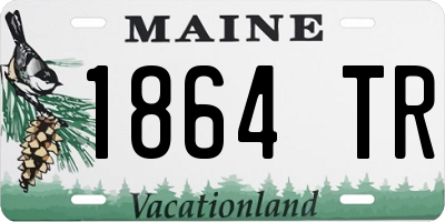 ME license plate 1864TR