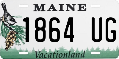 ME license plate 1864UG