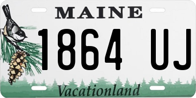 ME license plate 1864UJ
