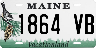 ME license plate 1864VB