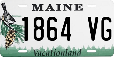 ME license plate 1864VG