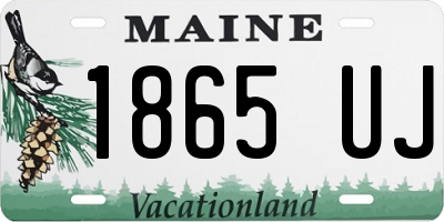 ME license plate 1865UJ