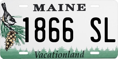 ME license plate 1866SL