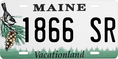 ME license plate 1866SR